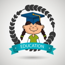 61981605 - girl student graduation icon vector illustration eps10